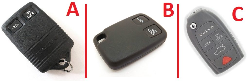 How to replace remote fob in Volvo S40, V40