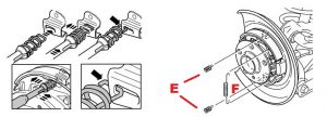 rear brake shoes instal diagram